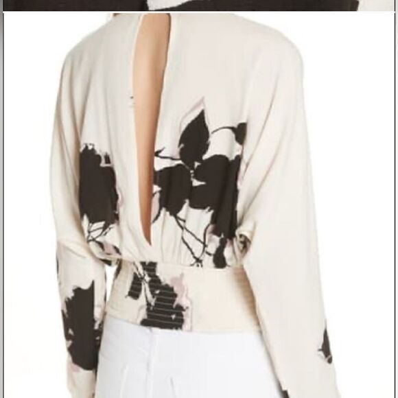 Free People | Ivory Say You Love Me Cutout Long-Sleeve Top - Women size XS - Picture 6 of 10